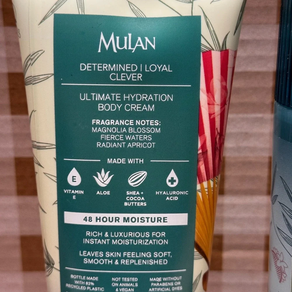 NEW B&BW Mulan Fragrance and Body Cream Set, Disney Princess Collection